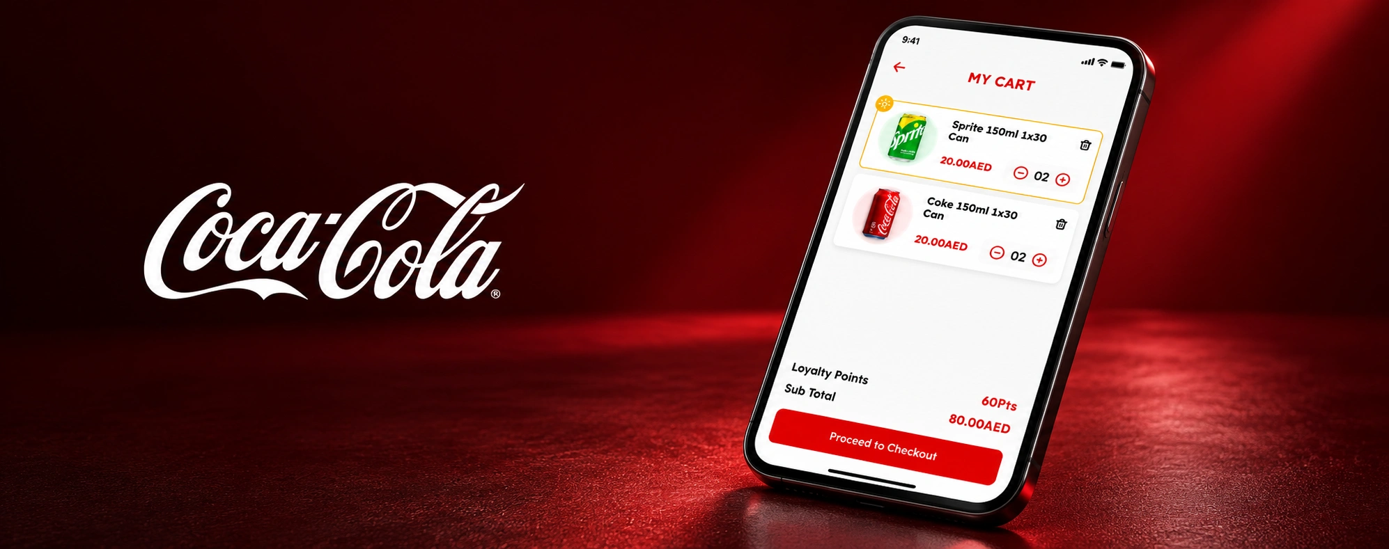Coca-Cola — branded product showcase